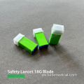 Safety Blood Lancet Blade Aguja 18G Diabetes